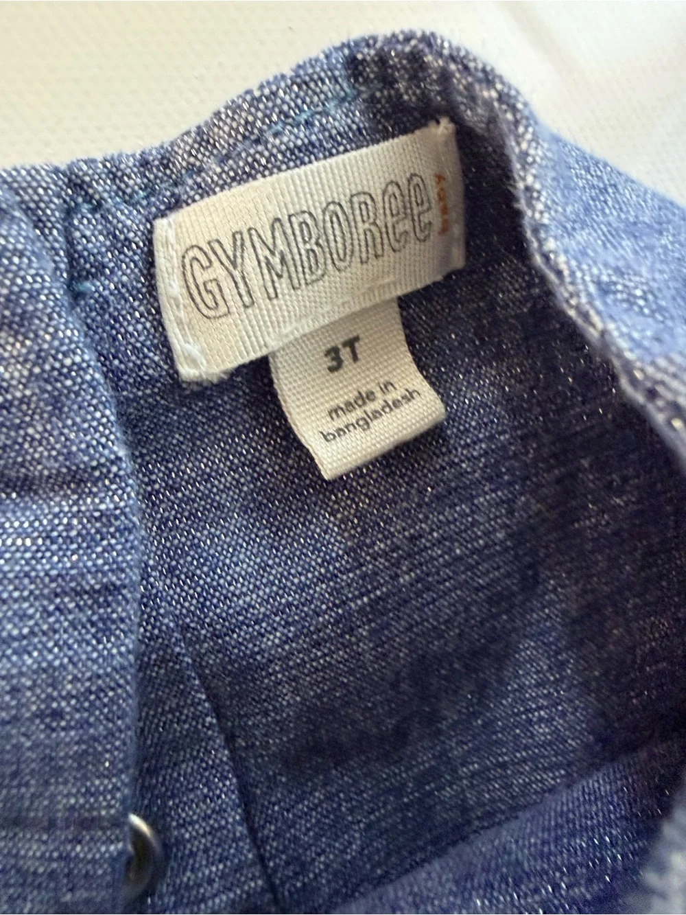 Girls' Blue Chambray Dress